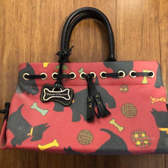 Dooney & Bourke Red Scottie Tassel Tote purse crossbody handbag/pocketbook—NWOT - Picture 2 of 7